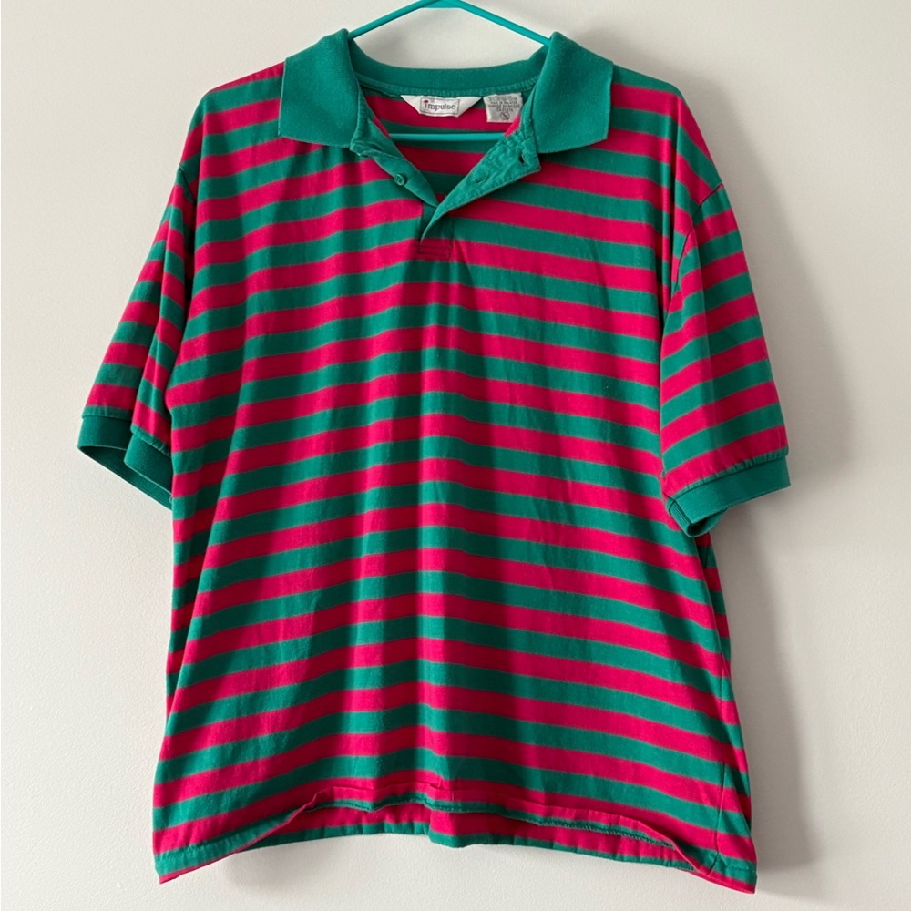 Vintage striped polo shirt